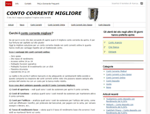 Tablet Screenshot of contocorrentemigliore.com